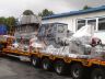 Complete Tetra Pak line being loaded to truck for shipment to India