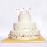 3 Tier beaded wedding cake