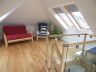 Detached bungalow with balustrade and space saver steps