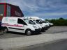 Apple Blossom vans ready to go to work