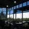  dark Solar Film from teh inside of Mercedes showroom on the high level glazing.