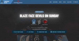 The Coventry Blaze Hockey Locker logo
