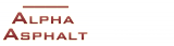 Alpha Asphalt Logo