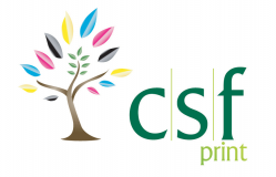 C S F Print & Design logo