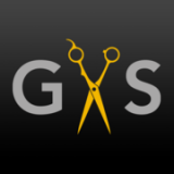 The Golden Scissors logo