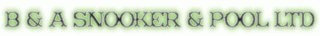 B & A Snooker & Pool