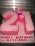 21st Birthday Cake Glitter 