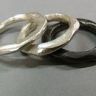 silver stacking rings