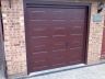 Sectional door in Rosewood