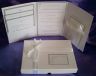 Boxed two fold invitation with hand tied bows