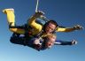 Tandem jumper in freefall