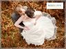 bride and groom in the bracken at May Hill