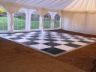 Dance floor and arch windows