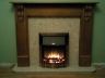 Timber fireplace