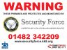 securityforce boarding sign