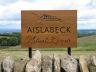 cnc routed oak panel and post sign