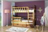 Max Triple Bunk beds Oak Colour