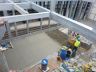 Concrete screed to rooftop