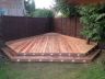 hardwood decking with lights