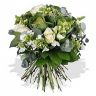 a classic white and green bouquet