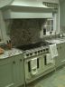 Aga cooker in farrow and ball mizzle paint