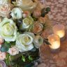 classic wedding table centrepiece
