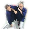 Sensei Garry demonstrating an effective right cross elbow strike to the jaw.