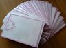 Invitations created for a local bridal store