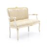 FRENCH STYLE OPEN ARM TWO SEAT SALON SOFA