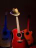 Acoustic guitar taught