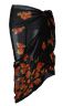 Black Cotton Sarong with Flower Design