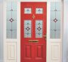 Domestic glass work on doors