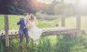 wedding couple on bridge
