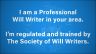 Proud member of the Society of Will Writers