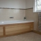 Digital Aqualisa bath with oak furnishings
