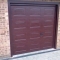 Sectional door in Rosewood