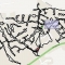 An overview of a GPS tracked delivery route; confirmation your literature is delivered