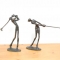 Bronze Golfing Figures