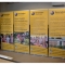 several banners stands