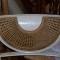A small half spider back, stained to match original seat.