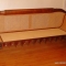 Large mahogany sofa, seated recaned in fine cane