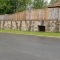 Stone retaining wall