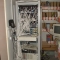 A Communications Cabinet in need of a tidy up.