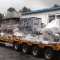 Complete Tetra Pak line being loaded to truck for shipment to India