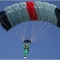 Student parachute open