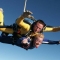 Tandem jumper in freefall
