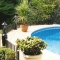 Balustrade and lights around pool