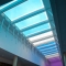Coloured Film applied to sky light.