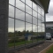 Airport offices south facing windows.