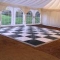Dance floor and arch windows